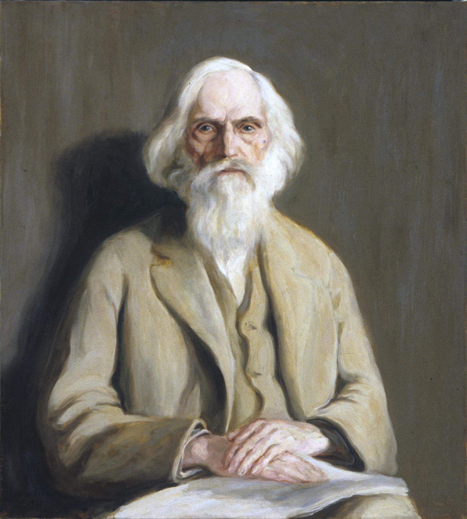 Image of Portrait of Ezra Meeker at age 96 by Louise Crow, 1926