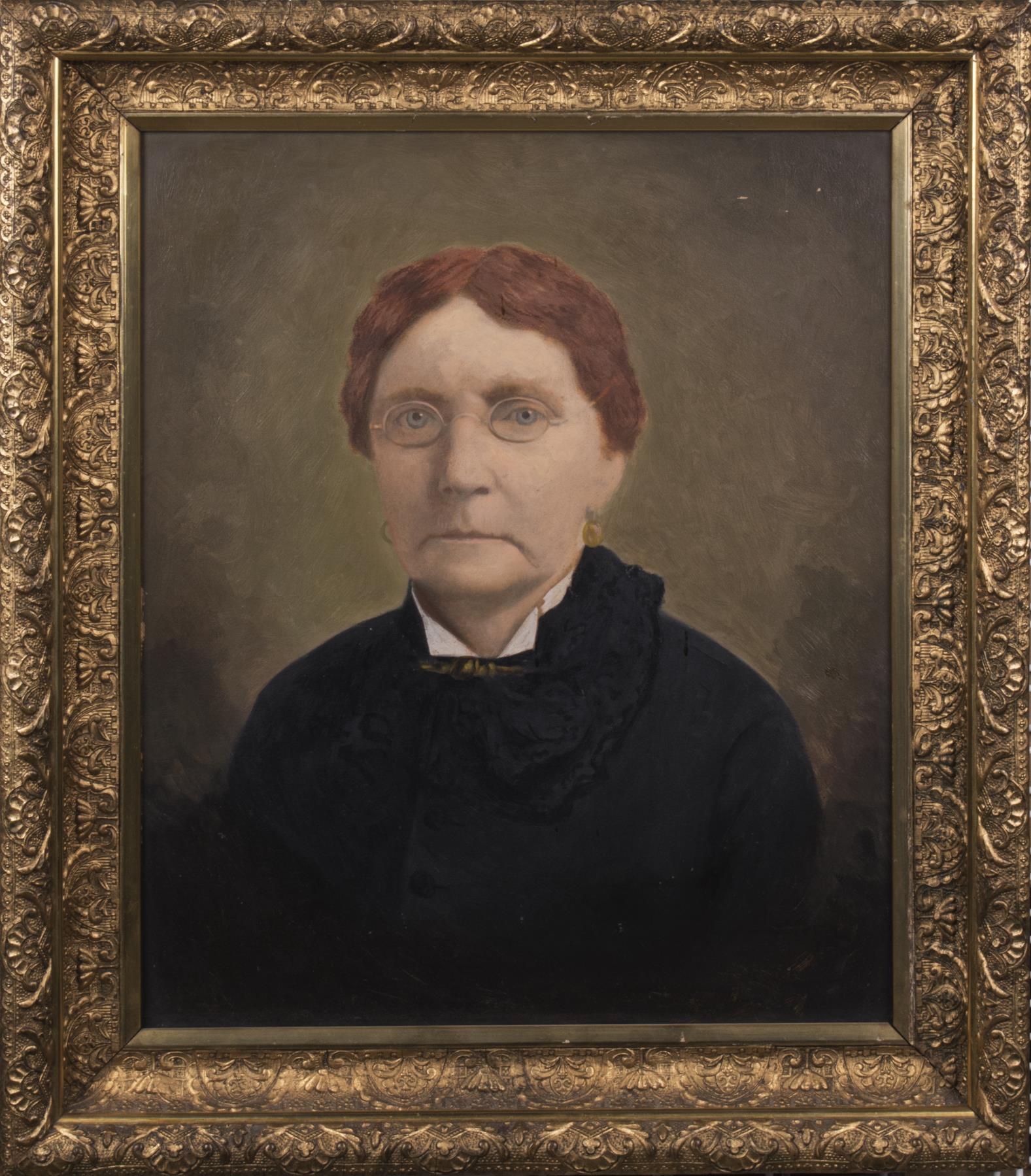 Image of Painted portrait of Phoebe Anne Stowell Webster by unknown artist, ca. 1860-1880