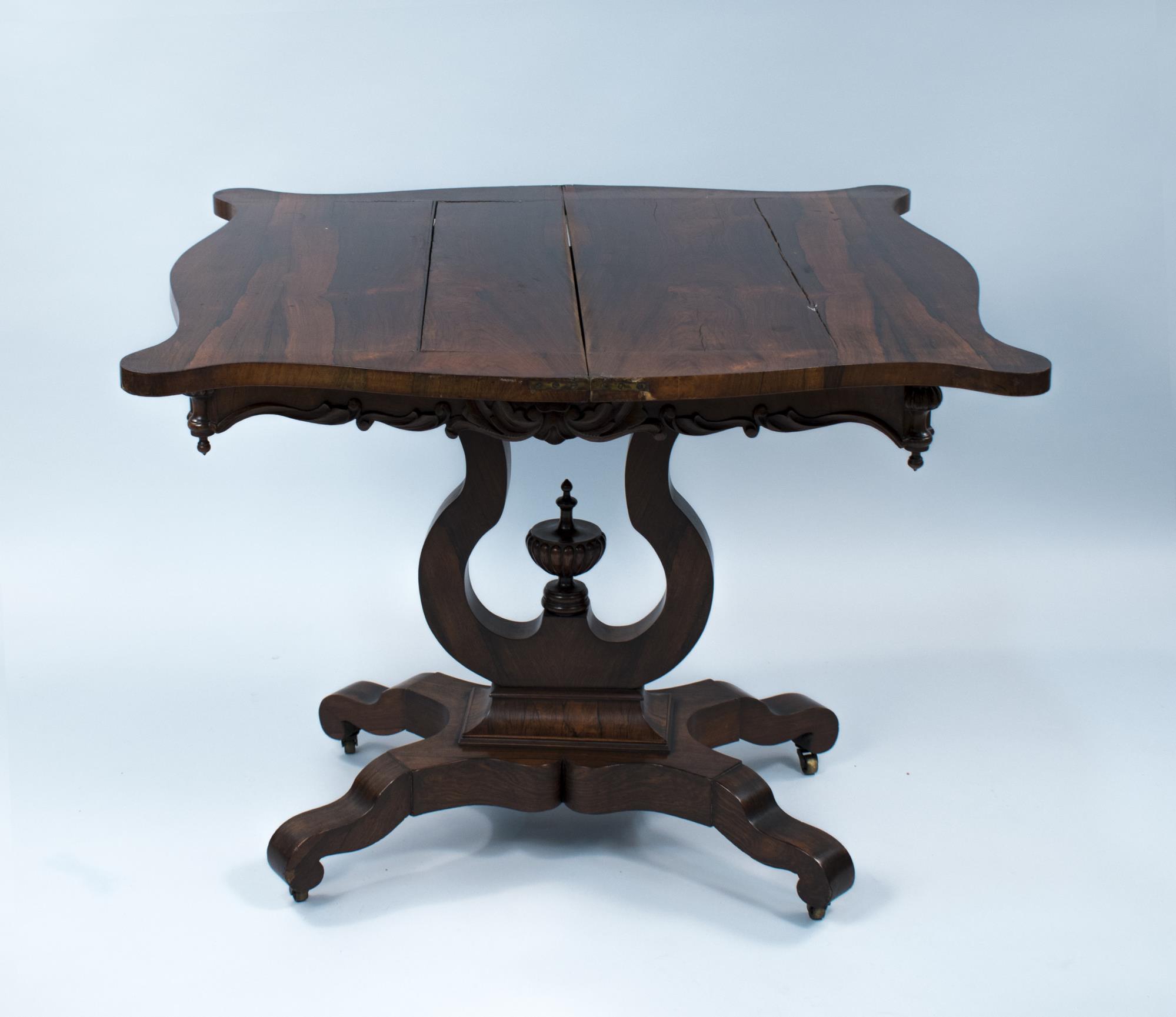 Image of Card table from the Bertrand Collins collection, 1840-1860