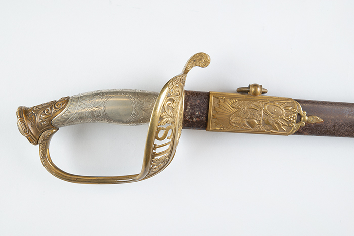 Image of Sword in case with extra scabbard, 1863
