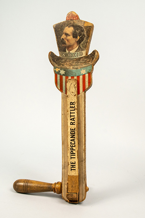 Image of Noisemaker promoting Benjamin Harrison for United States President in 1892