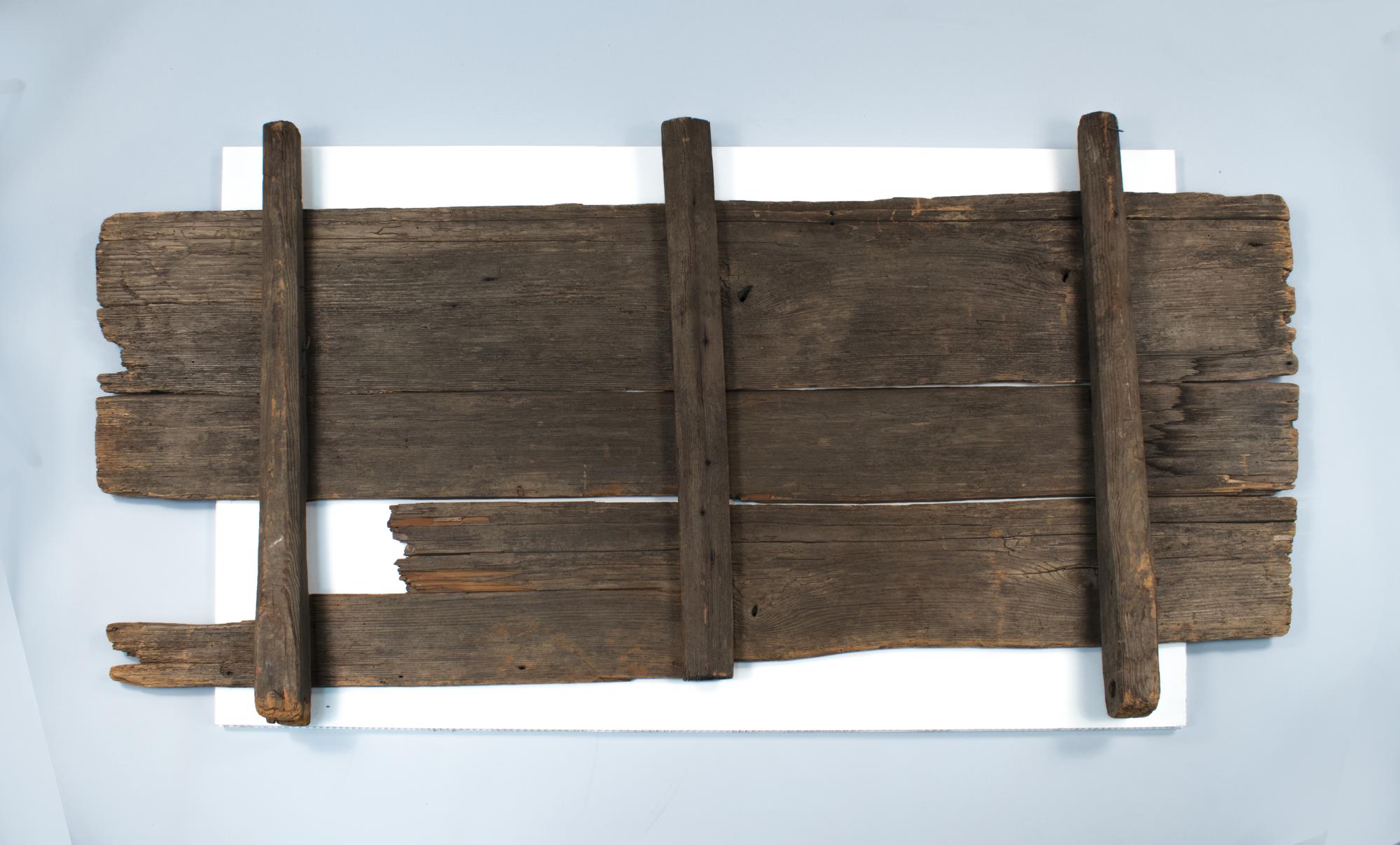 Image of Wooden door from Denny cabin at Alki Point, 1851