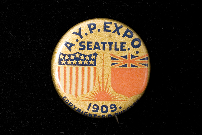 Image of Pin from the Alaska-Yukon-Pacific Exposition (AYPE) held in Seattle in 1909