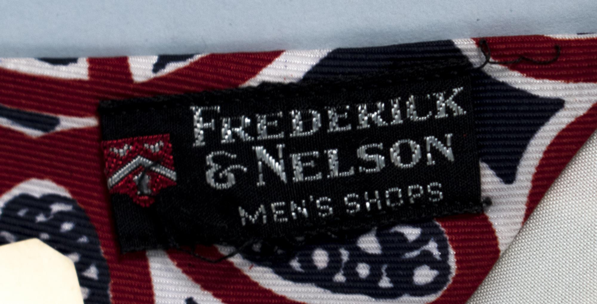 Image of Navy blue and red silk necktie, ca. 1950s-1960s
