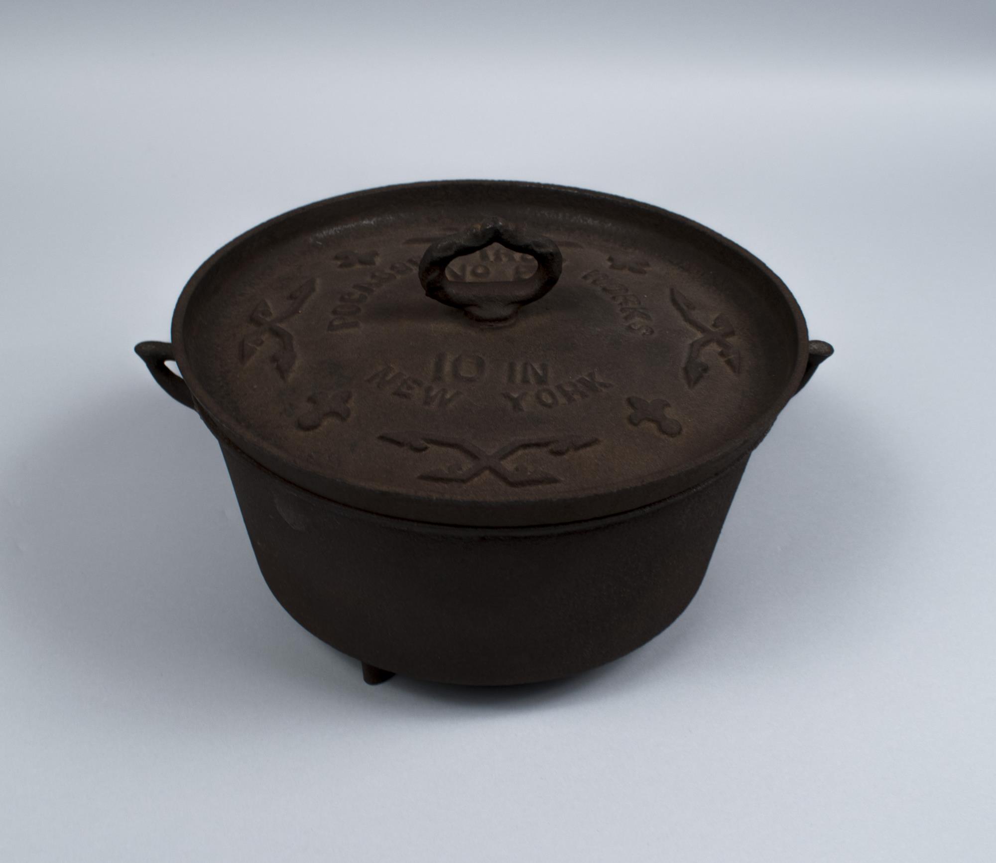 Image of Iron pot with lid, 1851