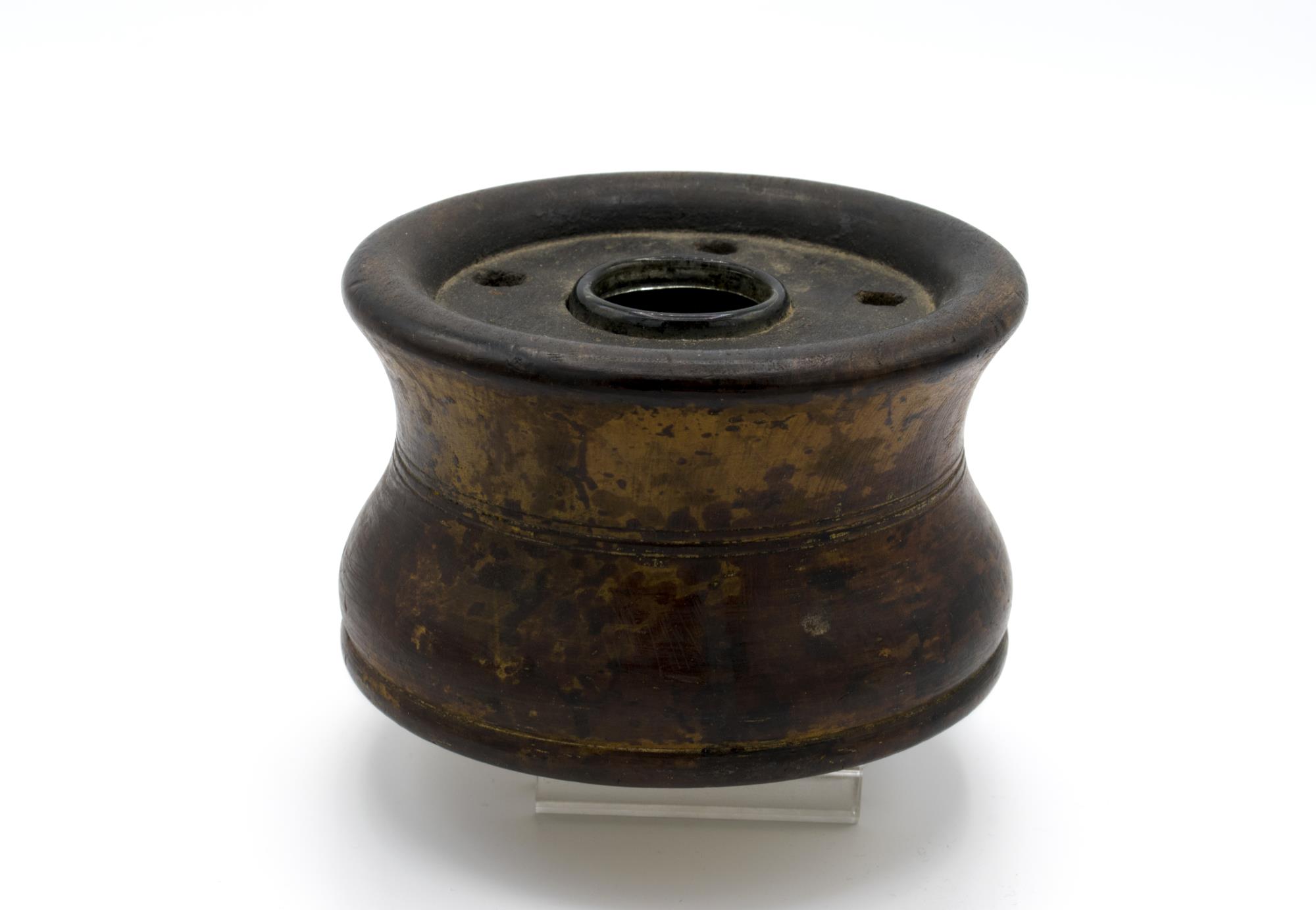 Image of Wood and glass inkwell, 1854