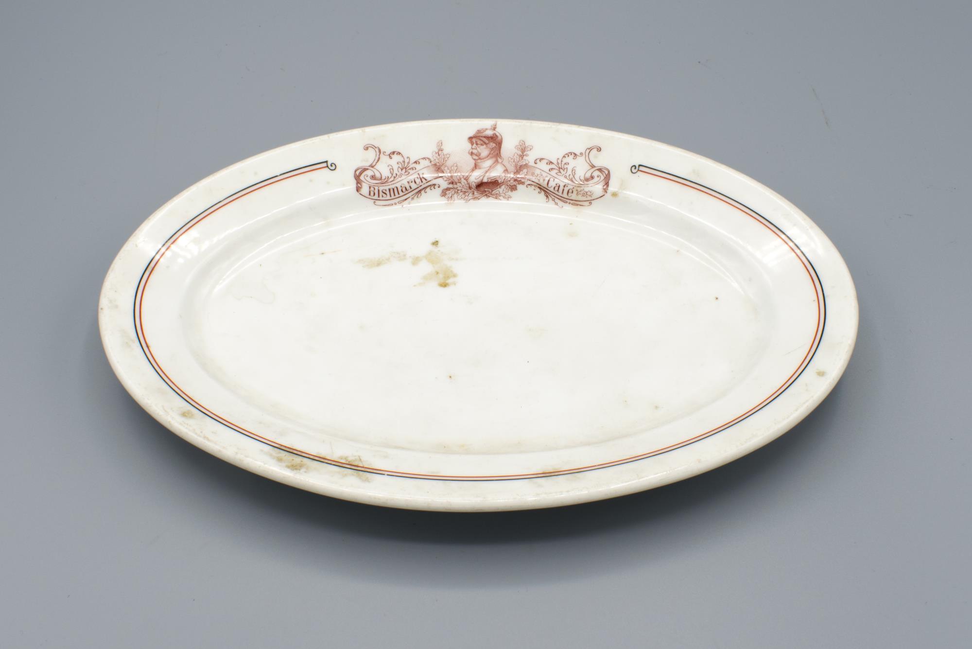 Image of Pickle dish from the Bismarck Café, ca. 1900-1910