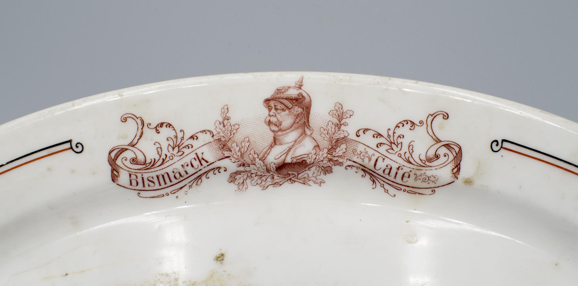 Image of Pickle dish from the Bismarck Café, ca. 1900-1910