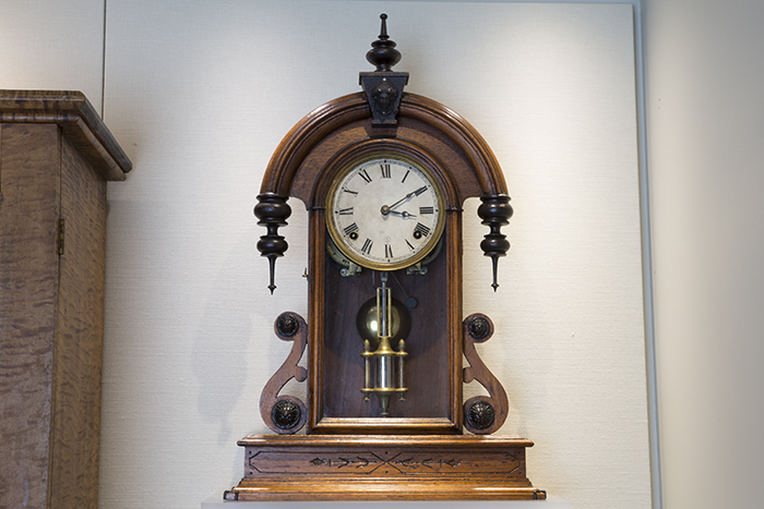 Image of Clock brought with Cavanaugh family across plains in 1861