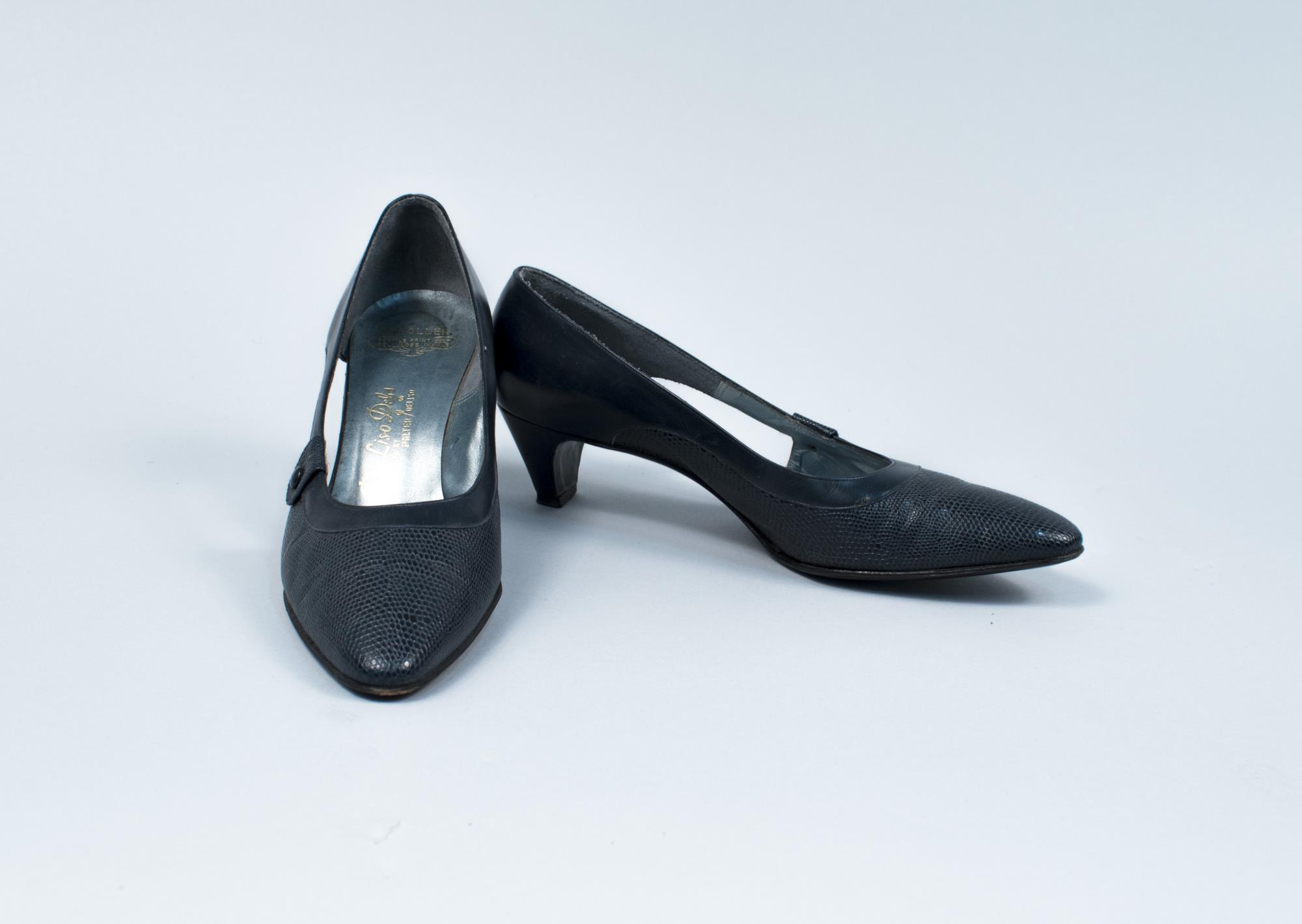 Image of Navy blue walking shoes, ca. 1962