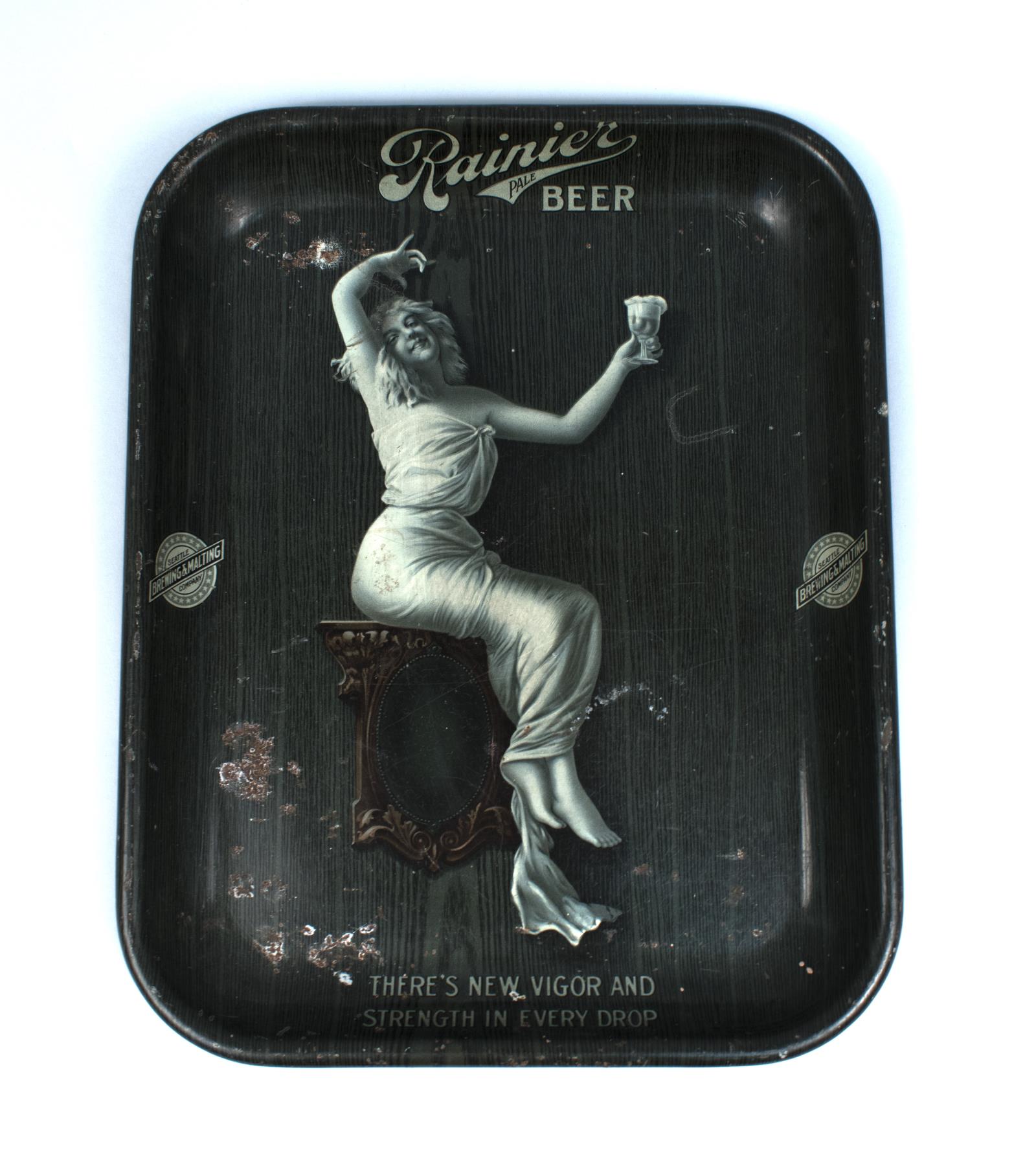 Image of Rainier beer tray, ca. 1900-1920
