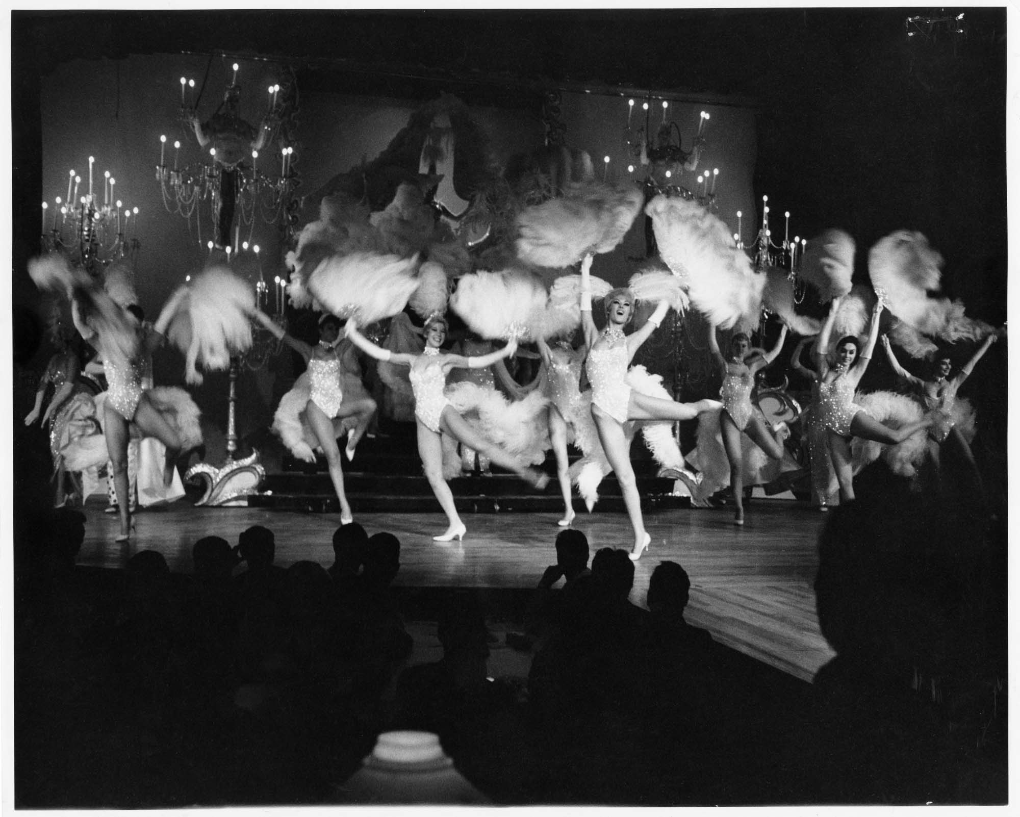 Image of Dancers with fans, Seattle World's Fair, 1962