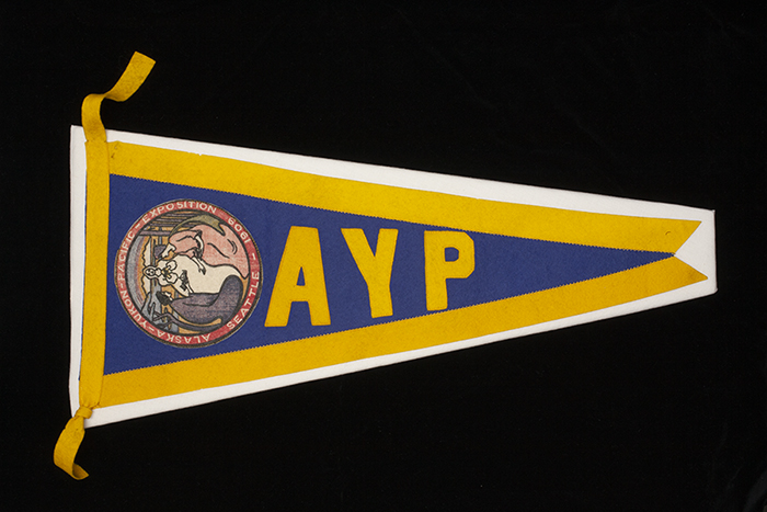 Image of Pennant from the Alaska-Yukon-Pacific Exposition (AYPE), 1909