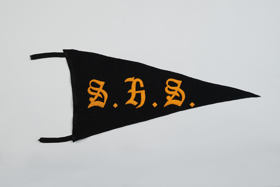 Image of Seattle High School pennant, 1902-1907