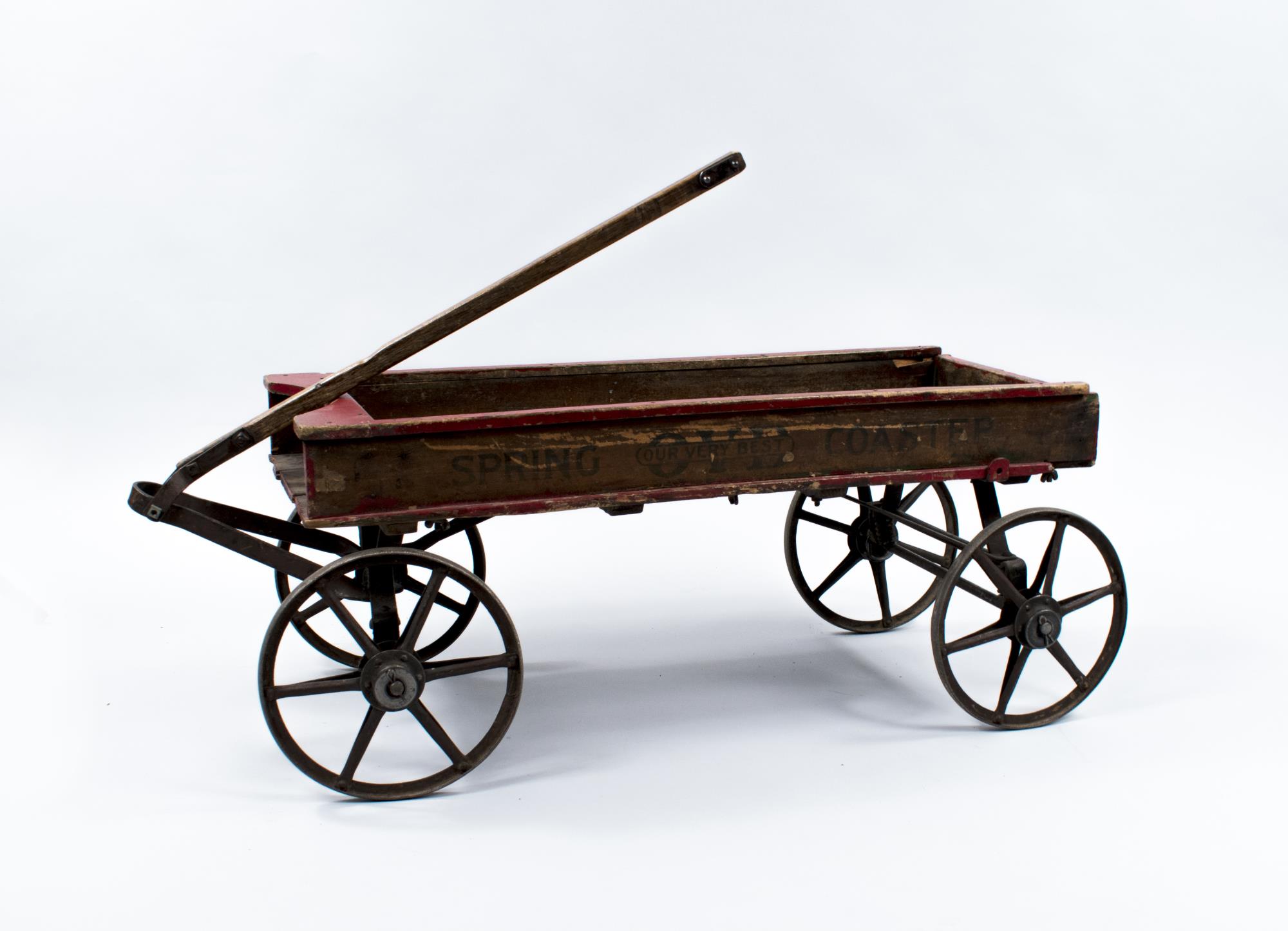 Image of Red Coaster wagon, ca. 1920