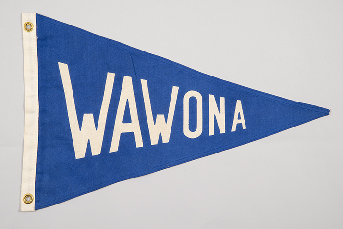 Image of Souvenir flag of schooner WAWONA, ca. 1940-1960