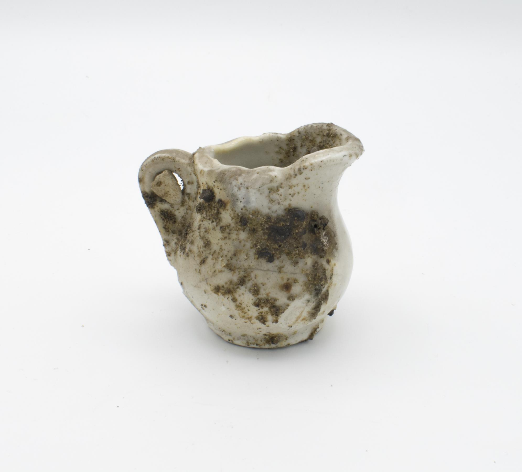 Image of Porcelain pitcher recovered from the Great Seattle Fire of 1889