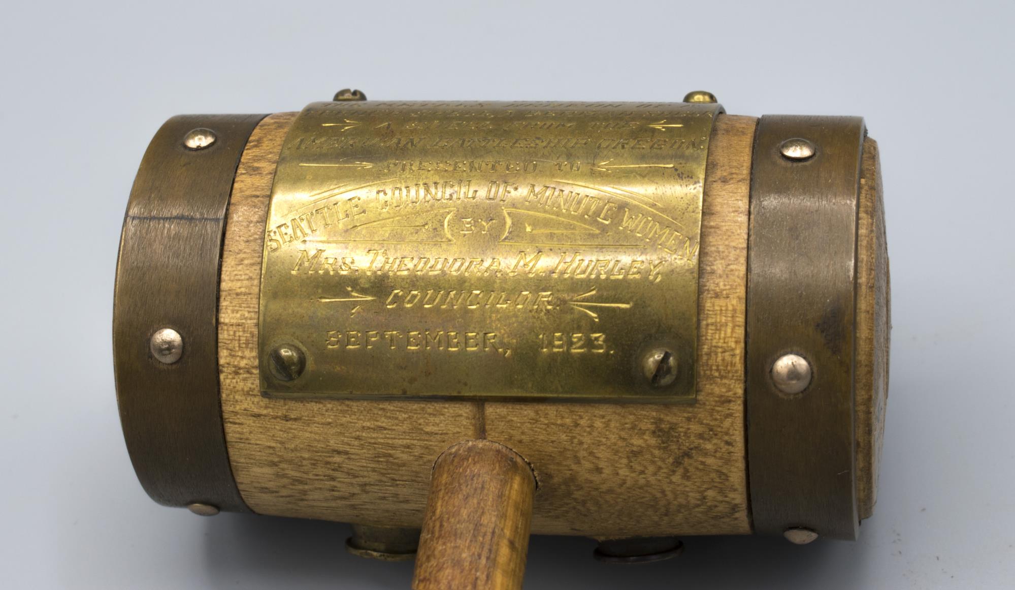Image of Gavel presented to the 
