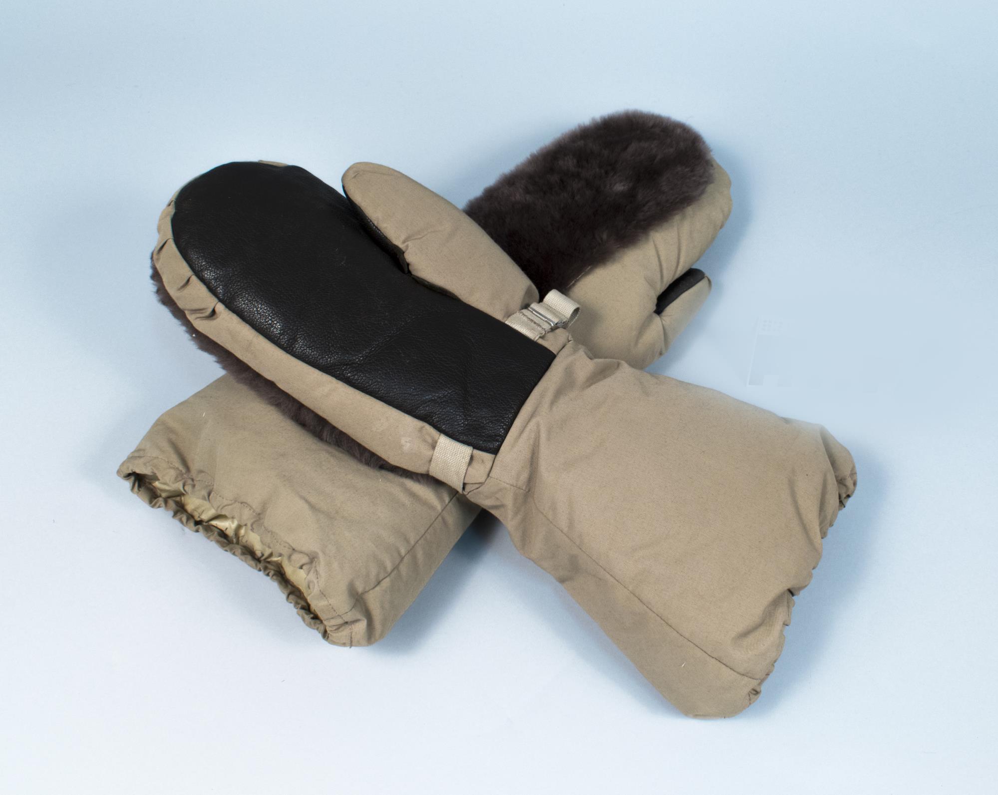 Image of Eddie Bauer brand insulated mittens, ca. 1963