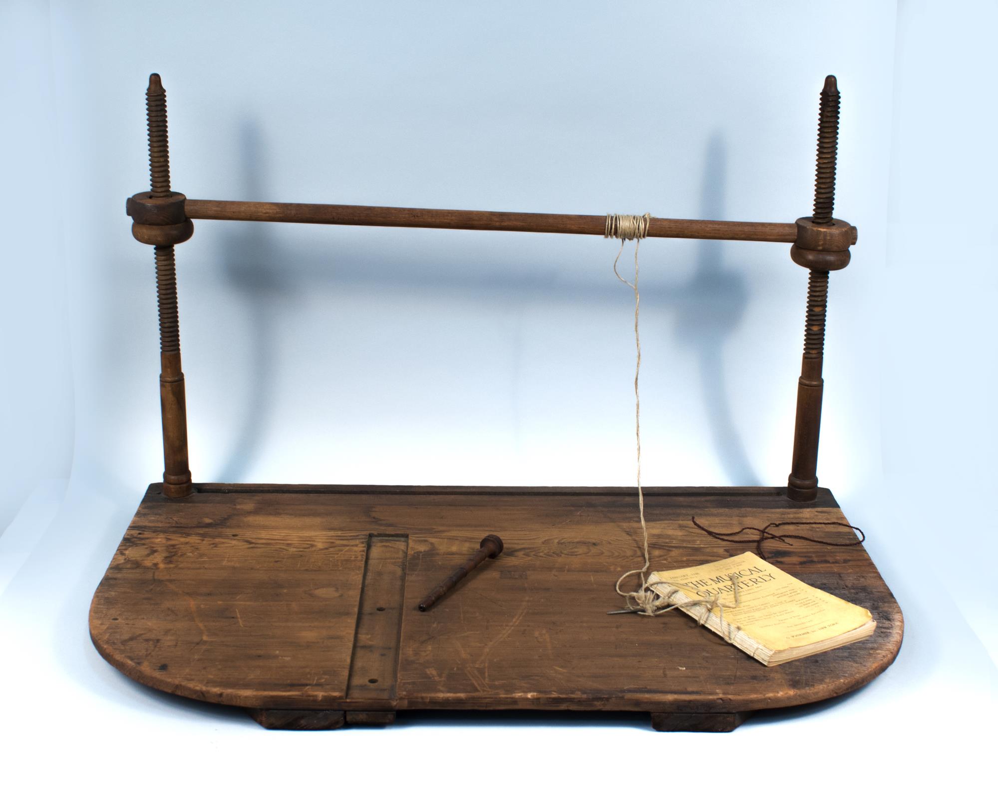 Image of Sewing frame for binding newspapers, ca. 1880
