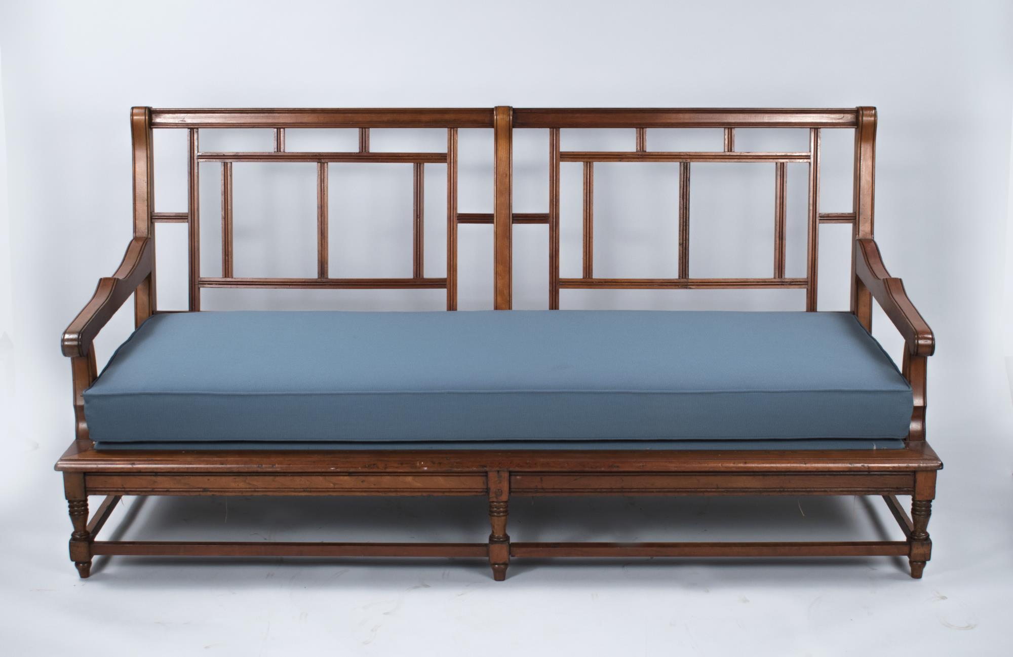 Image of Cherry wood settee, ca. 1860