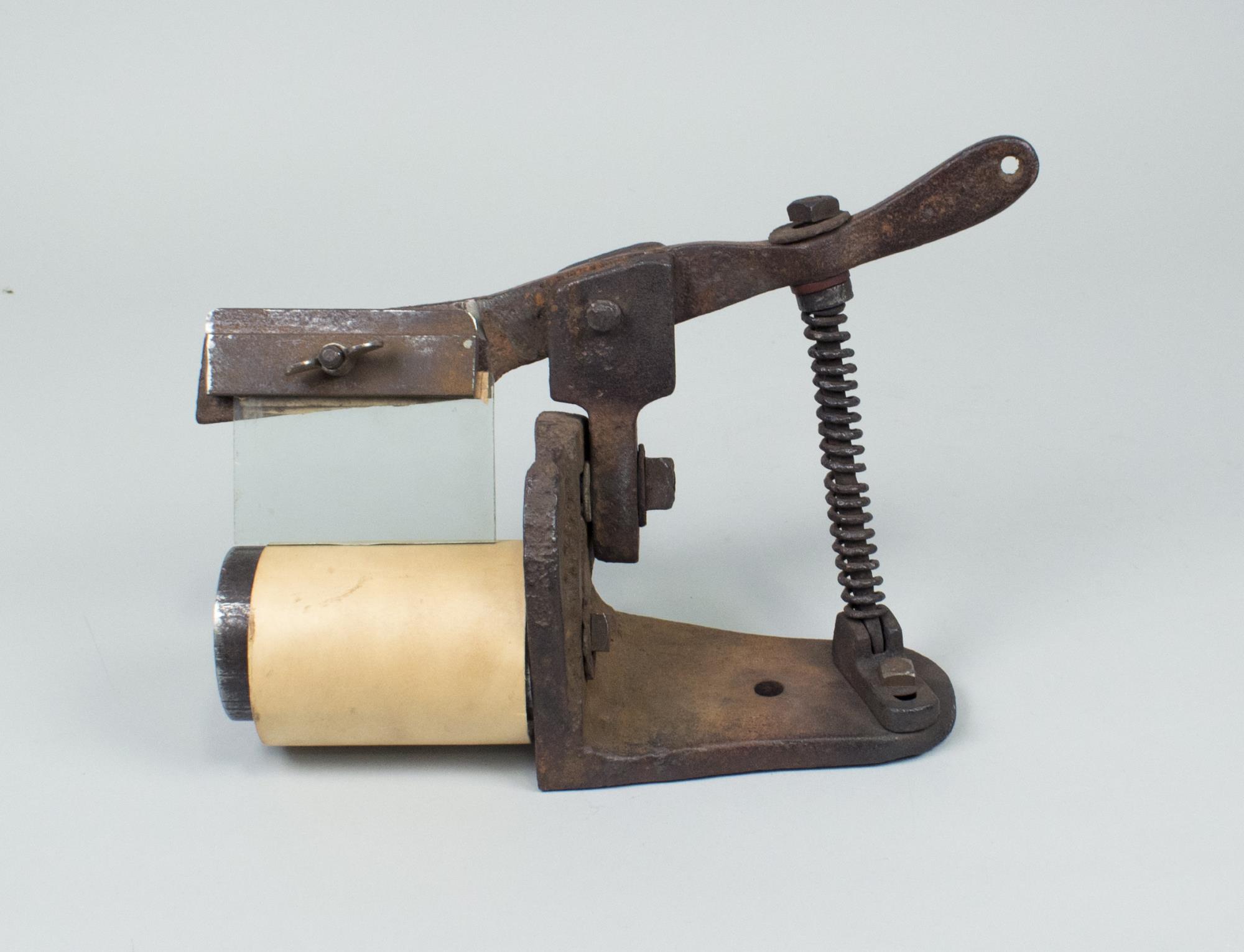Image of Salmon can making device, 1878
