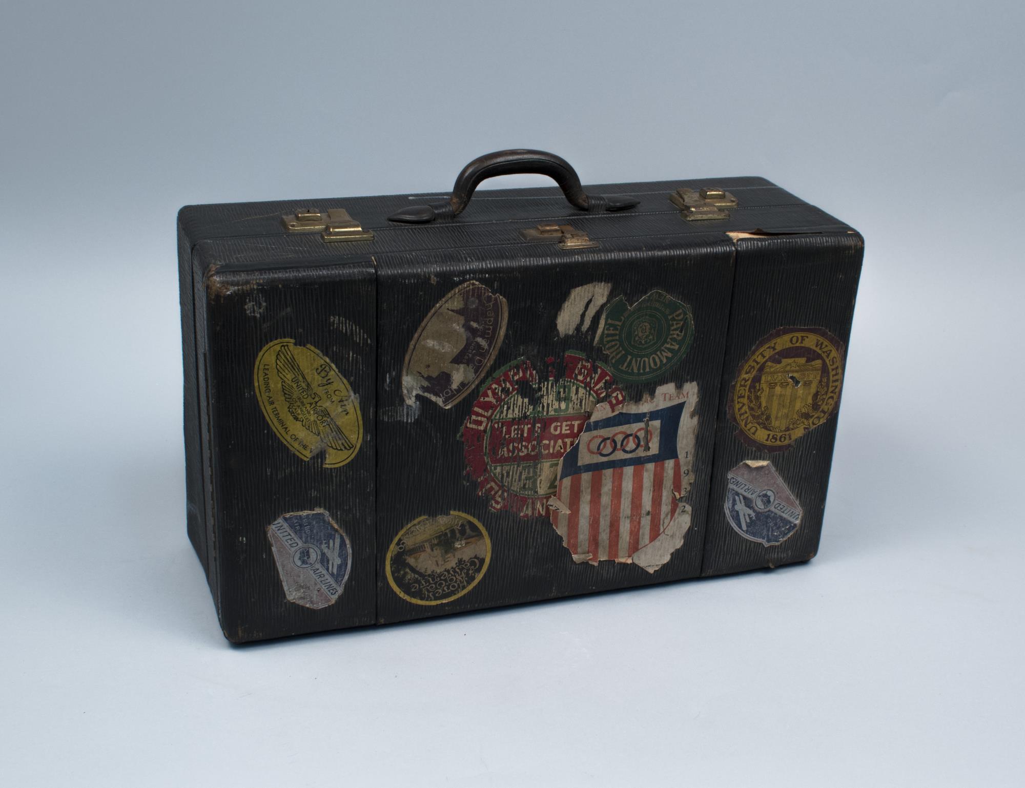 Image of Suitcase used by Helene Madison, ca. 1932