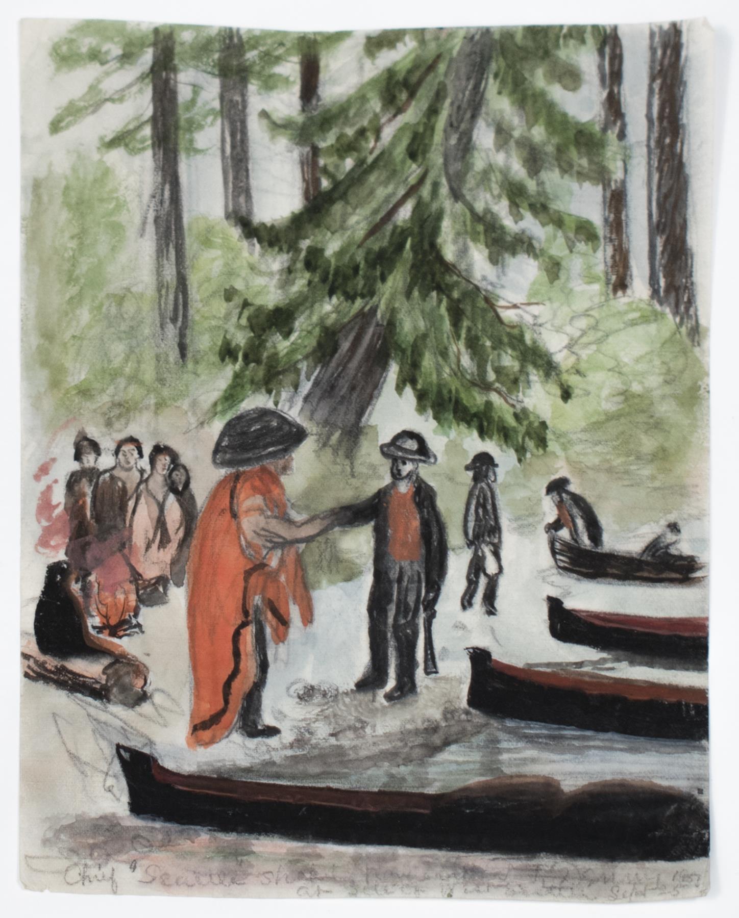 Image of Drawing by Emily Inez Denny entitled, 