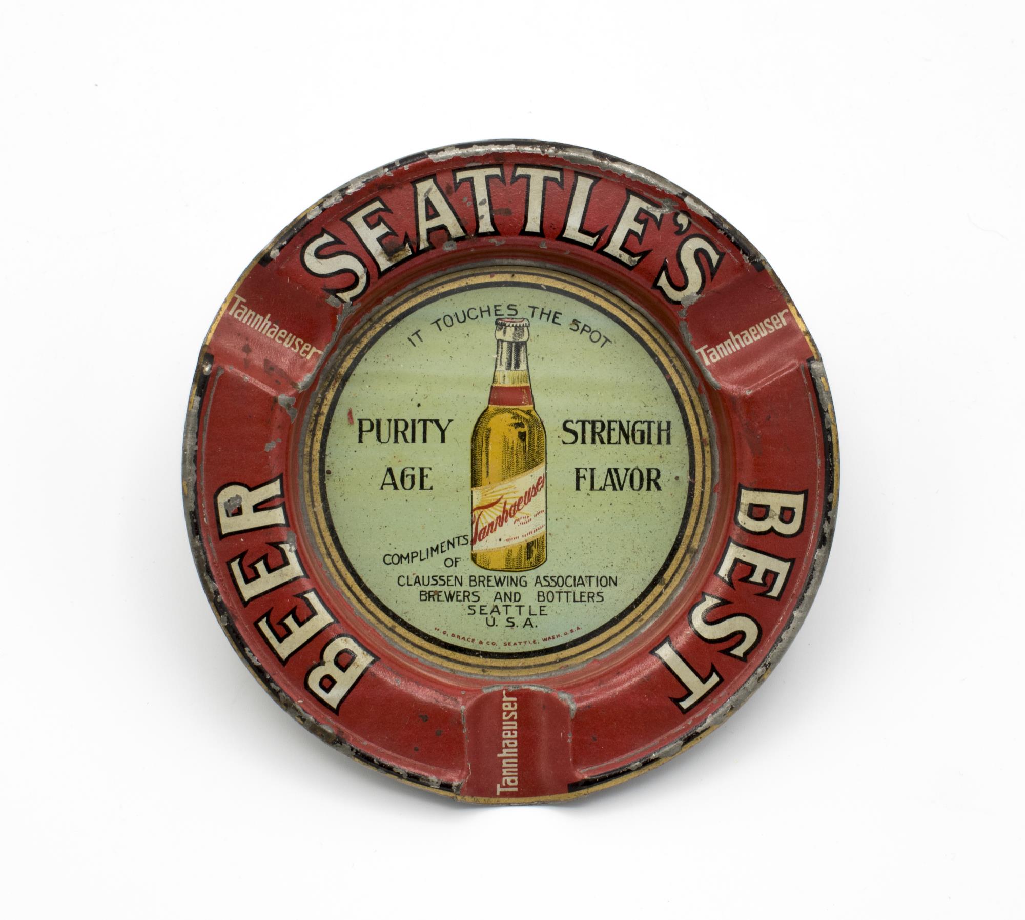 Image of Metal Tannhauser ashtray, ca. 1912