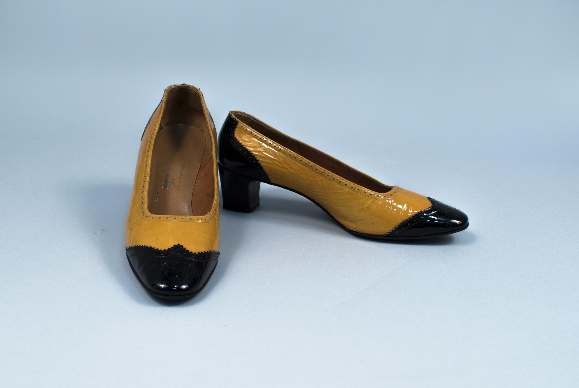 Image of Black and yellow pumps worn by Julie Andrews in the movie “Star!” 1968