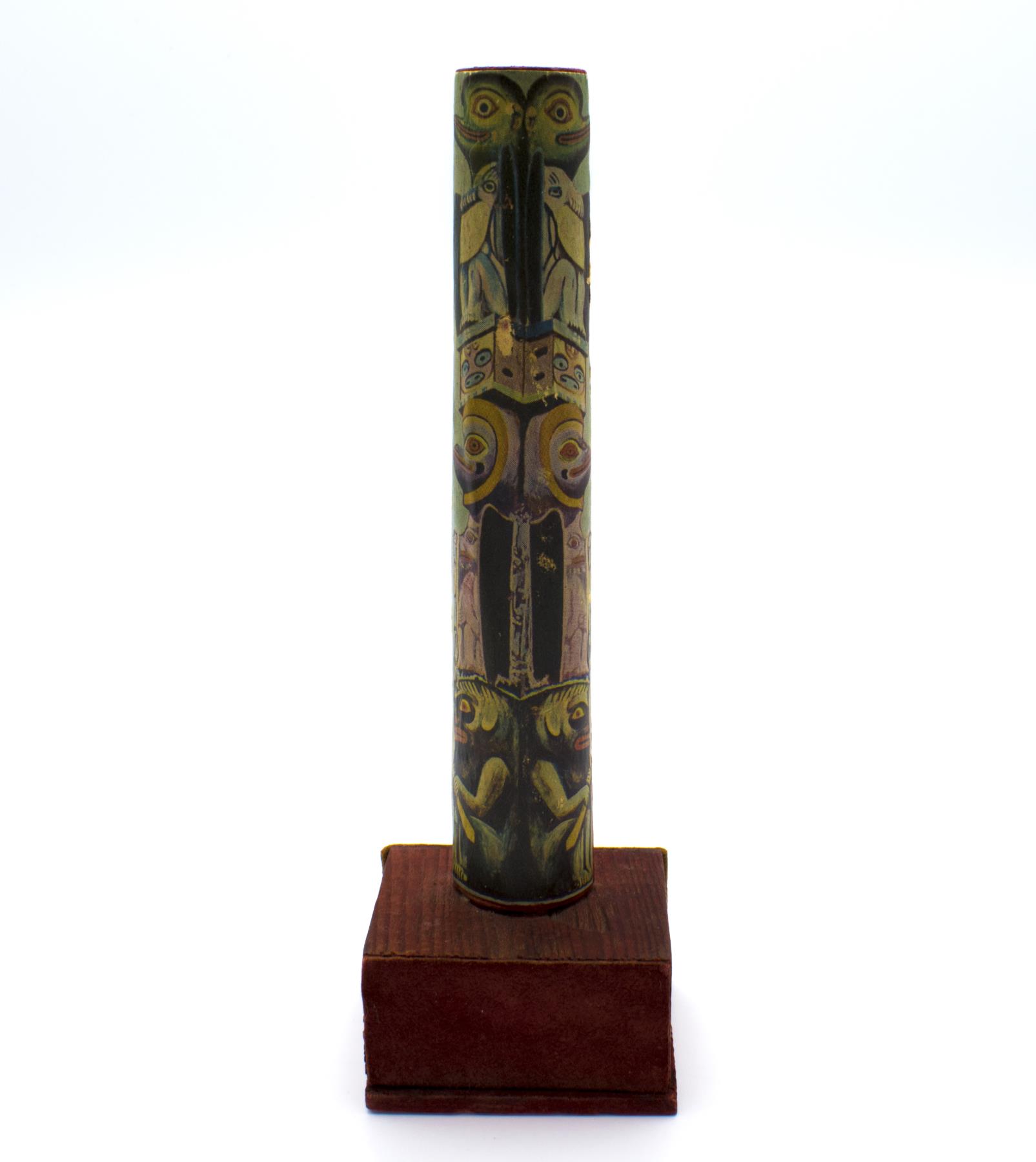 Image of Souvenir totem pole from the Alaska-Yukon-Pacific Exposition (AYPE), 1909