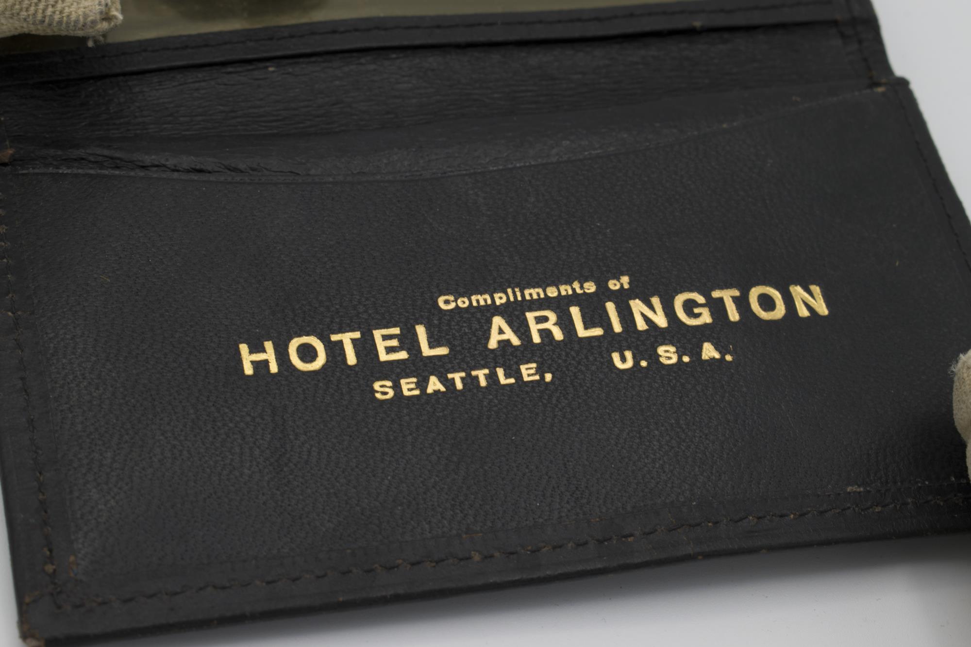 Image of Black leather wallet, ca. 1890s