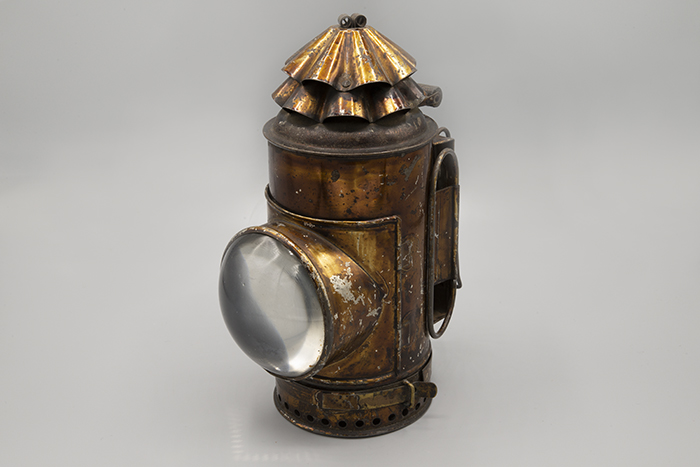Image of Dietz brand police lantern flashlight, ca. 1900