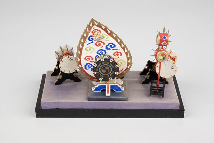 Image of Miniature set of drums from a Girls’ Day set, ca. 1930-1940