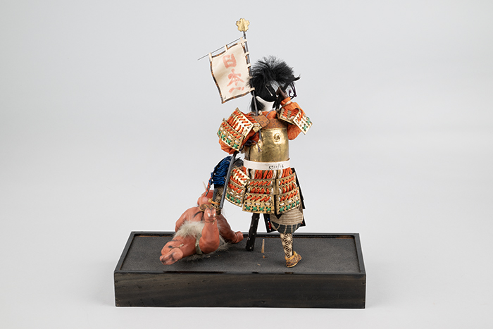 Image of Samurai doll, likely Momotaro, from Boys’ Day, ca. 1930-1940