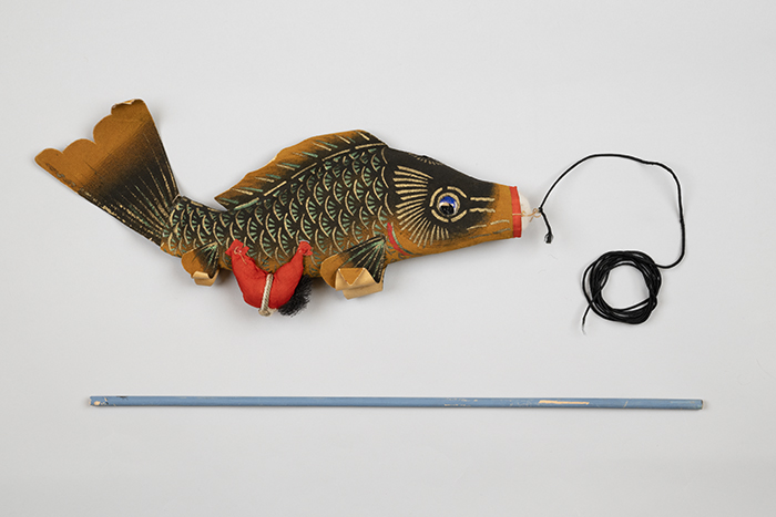 Image of Two small carp streamers for celebrating Boys’ Day, ca. 1930-1940