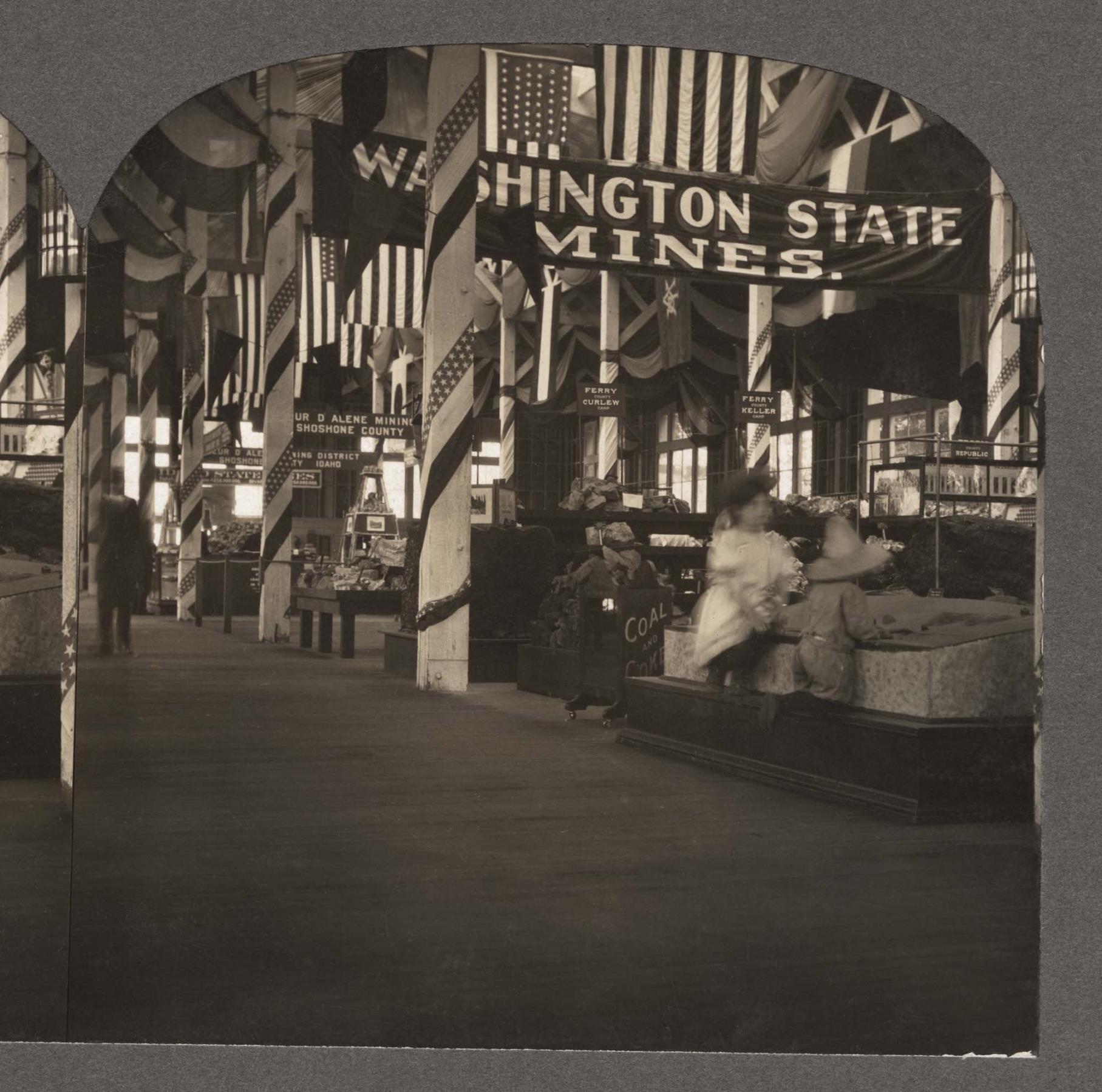 Image of Mines Building exhibit, Alaska-Yukon-Pacific Exposition, Seattle, 1909