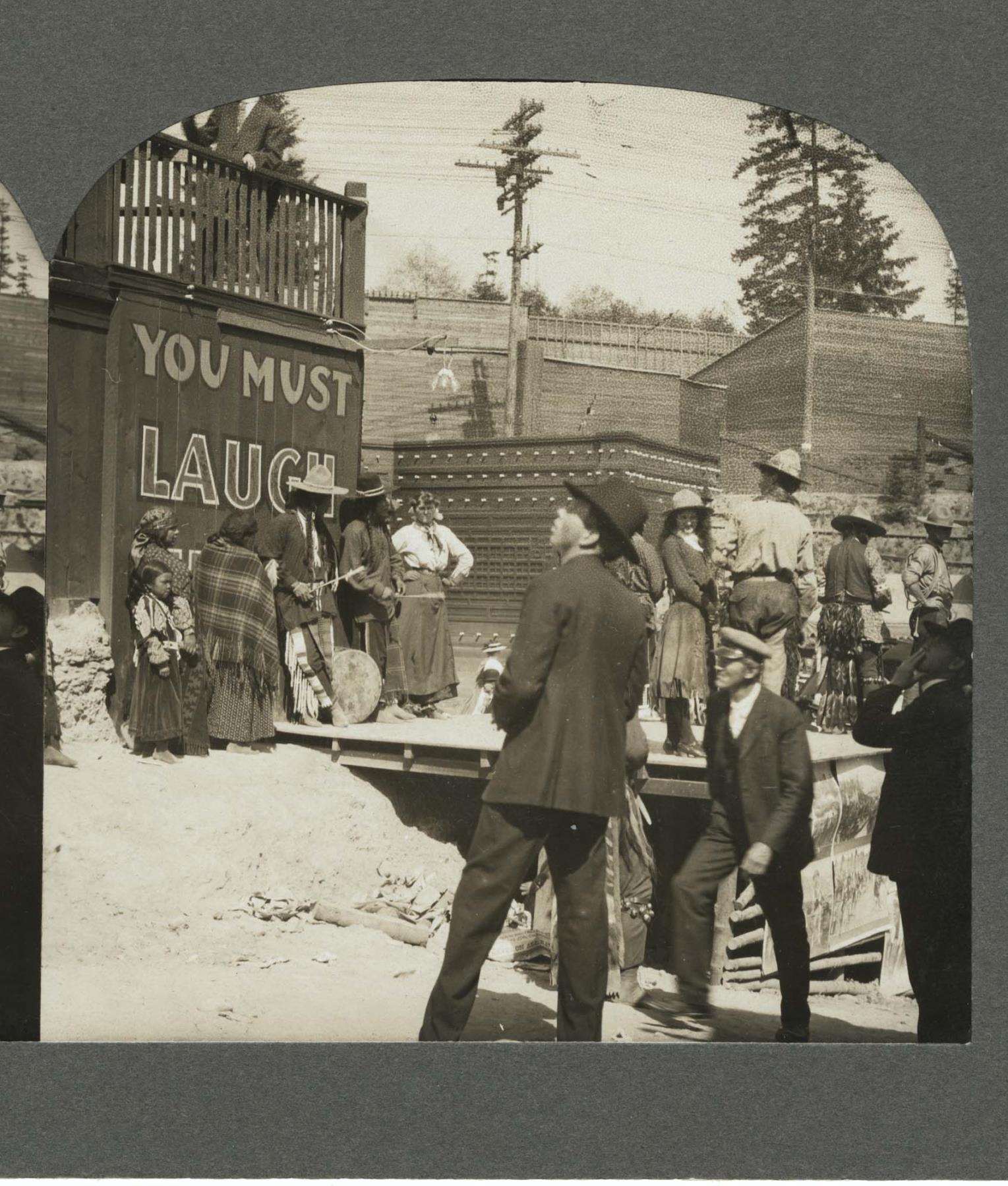 Image of Visitors on Pay Streak at Alaska-Yukon-Pacific Exposition, Seattle, 1909