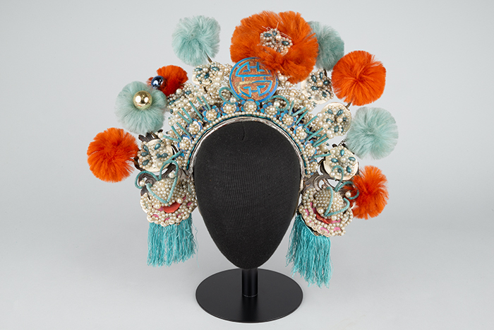 Image of Chinese headdress worn by Lillian Goon Dip, ca. 1900-1920