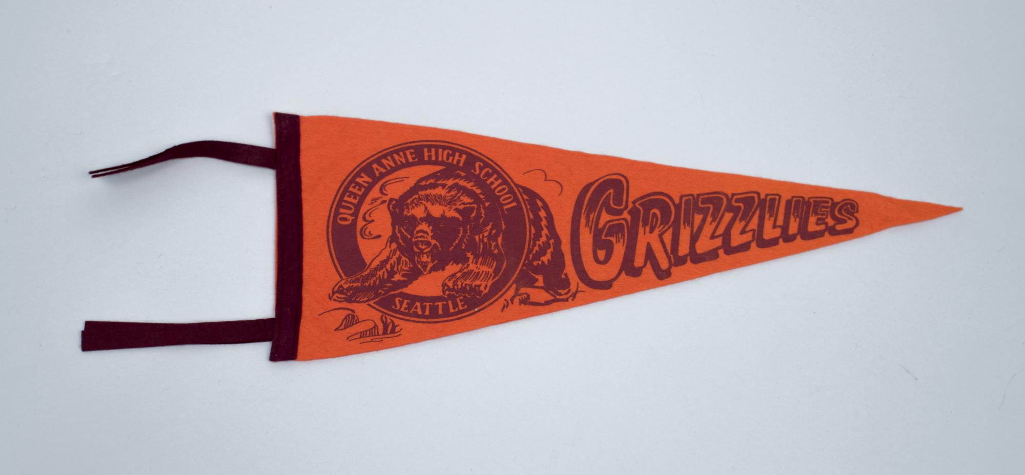 Image of Queen Anne High School pennant, ca. 1909-1970