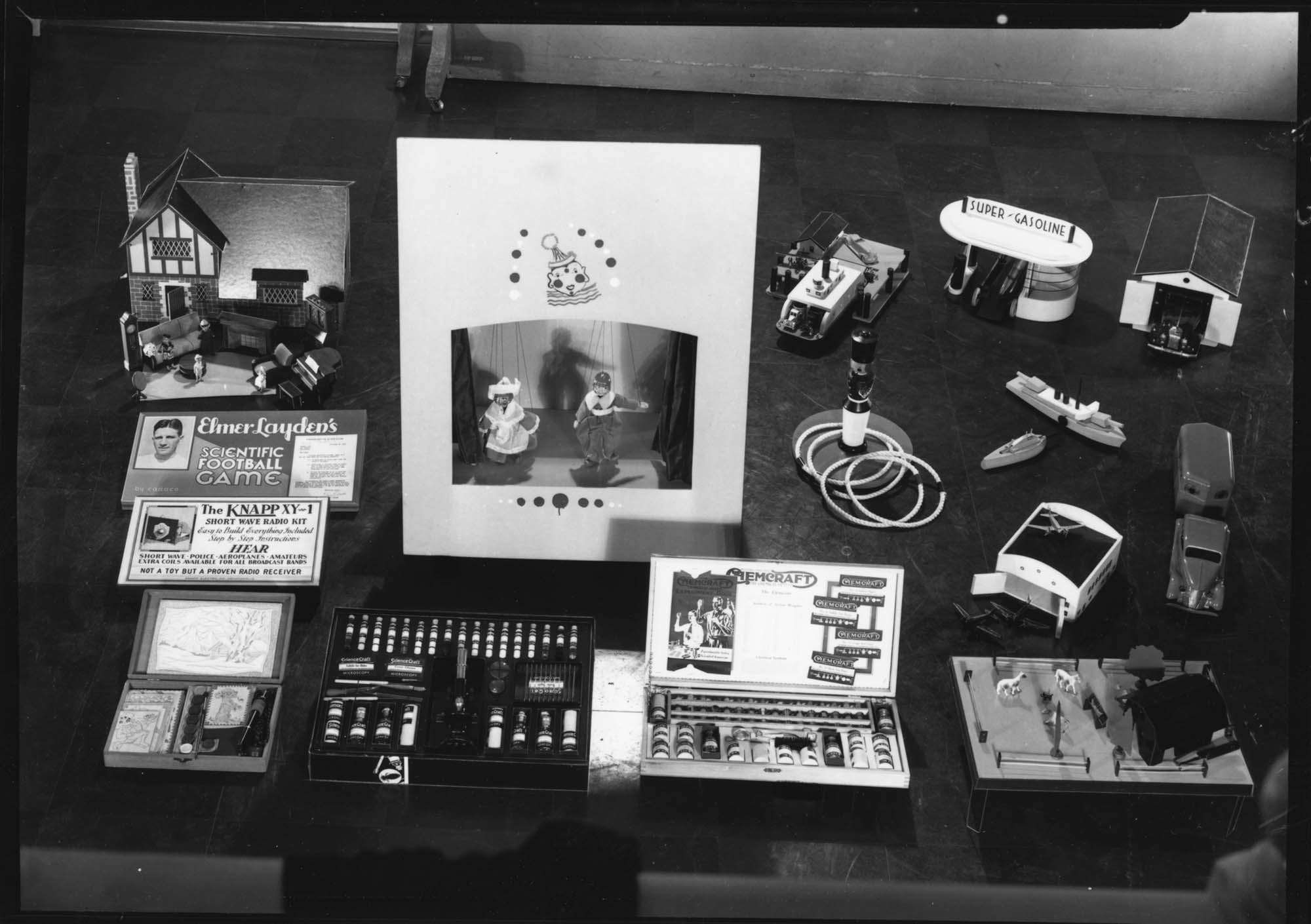 Image of Toy shop display, Seattle, circa 1940