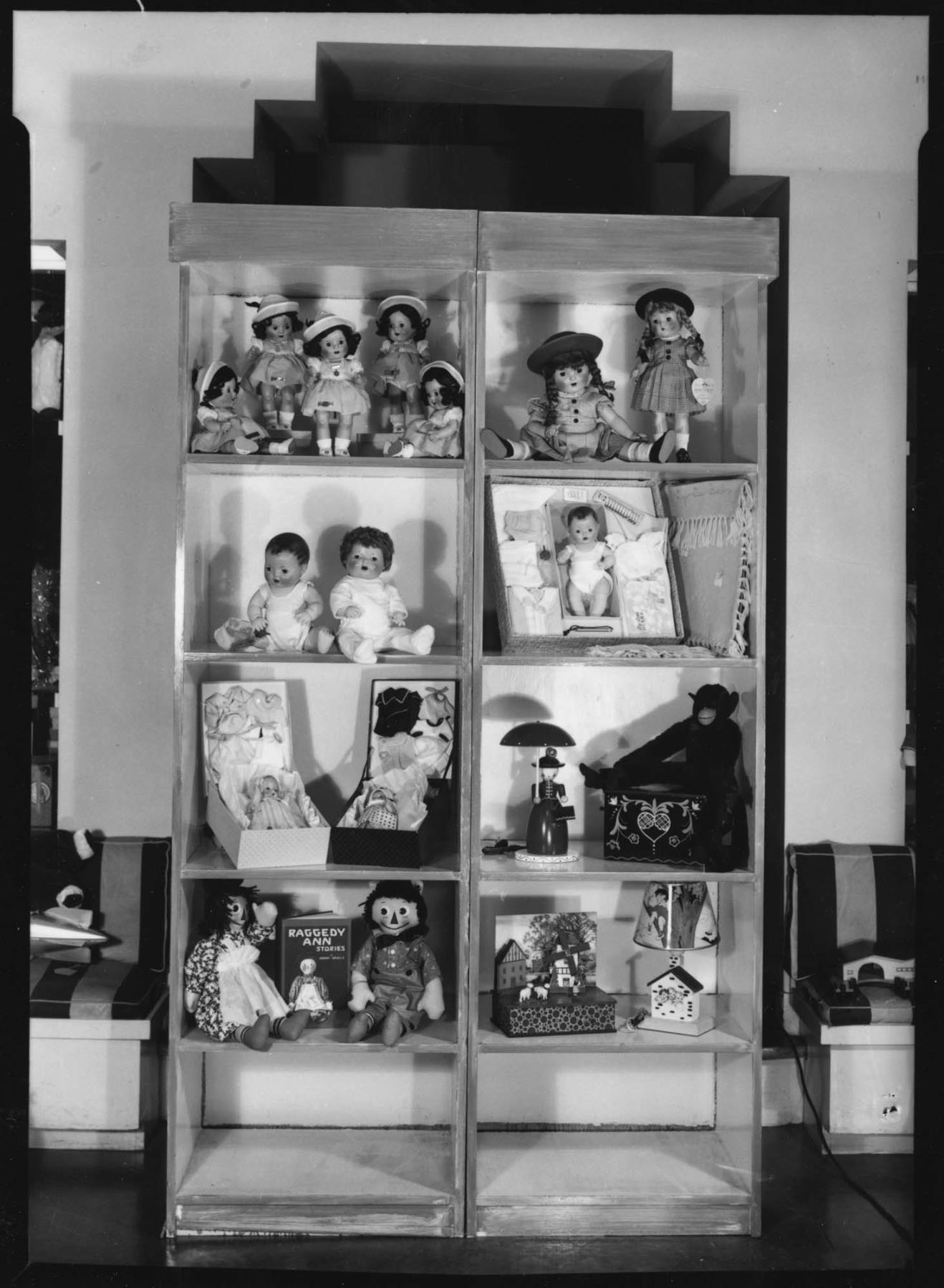 Image of Toy shop display, Seattle, circa 1940