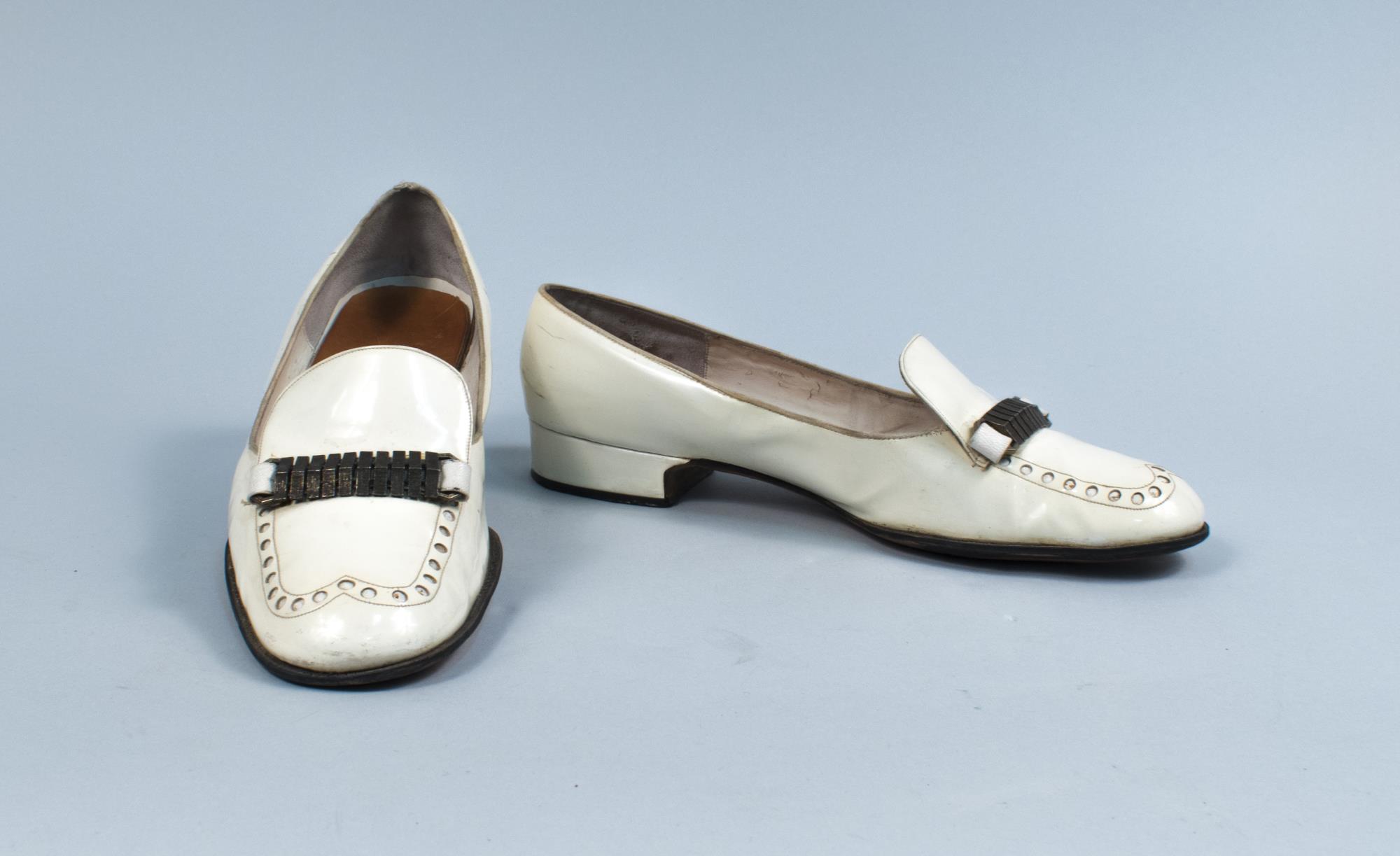 Image of White loafers worn by Daniel J. Evans, ca. 1971