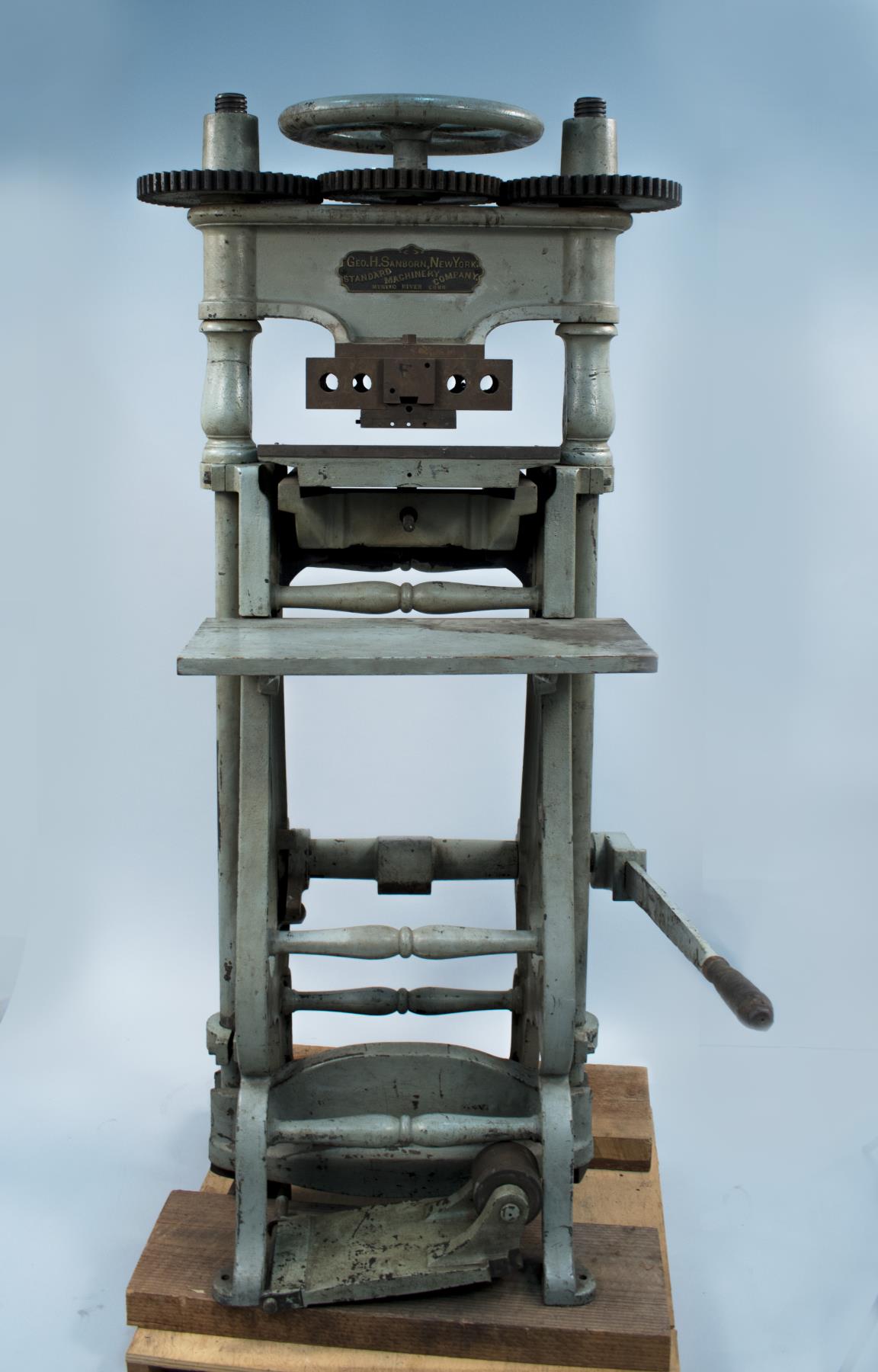 Image of Book binding embossing drill press, 1860-1865