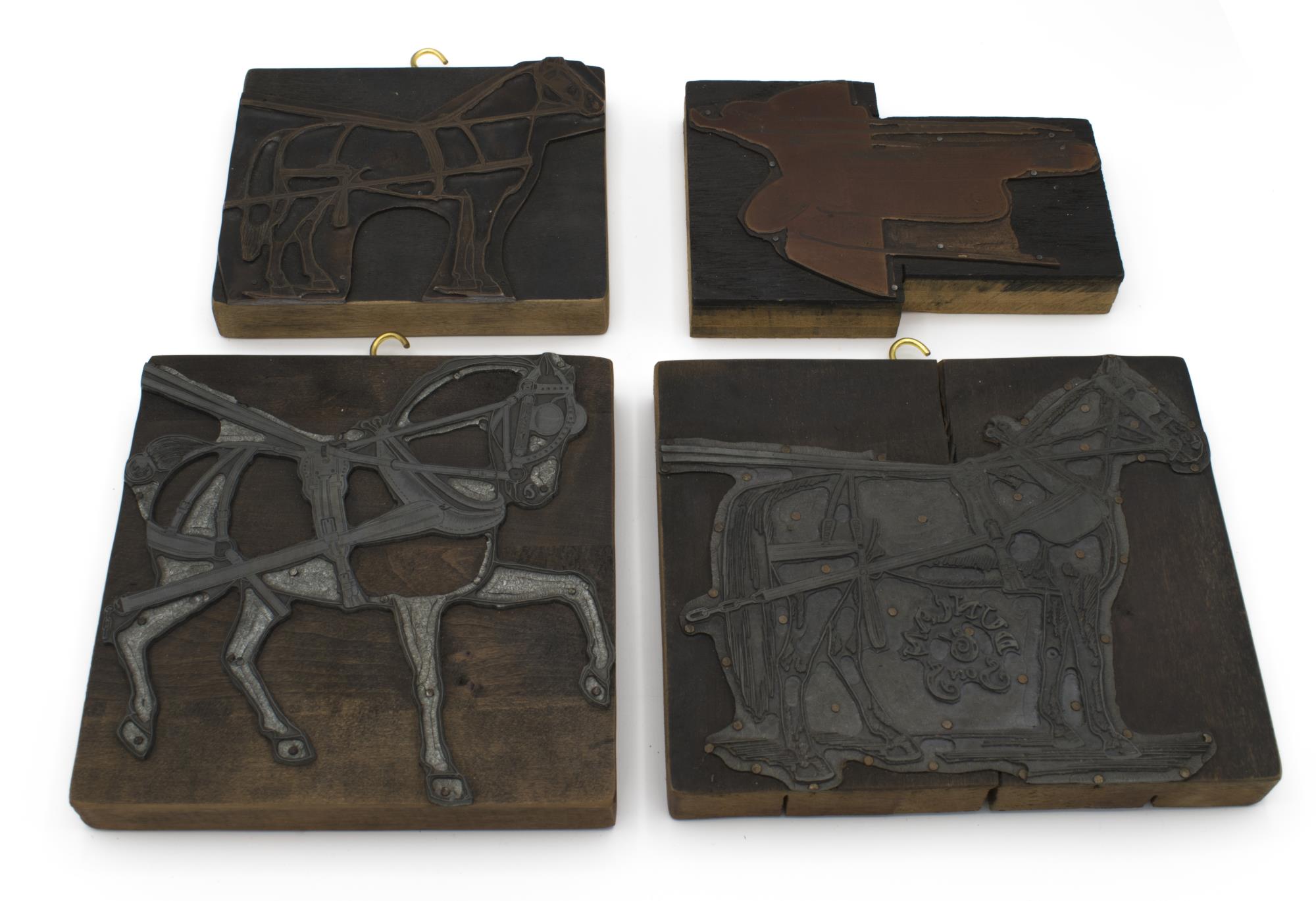 Image of Printing plates on wood blocks made for Duncan & Sons Saddlery catalogs, 1907