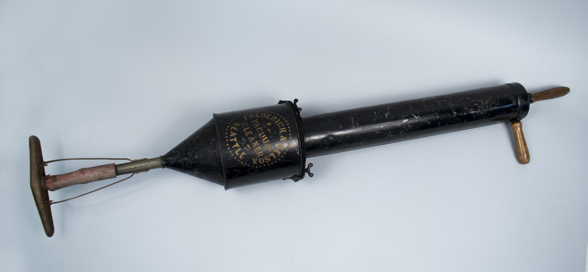 Image of Hand-pumping vacuum cleaner, ca. 1890-1901