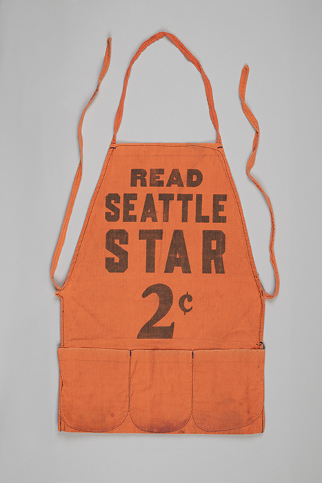 Image of Newsboy's apron for the Seattle Star newspaper, ca. 1930s