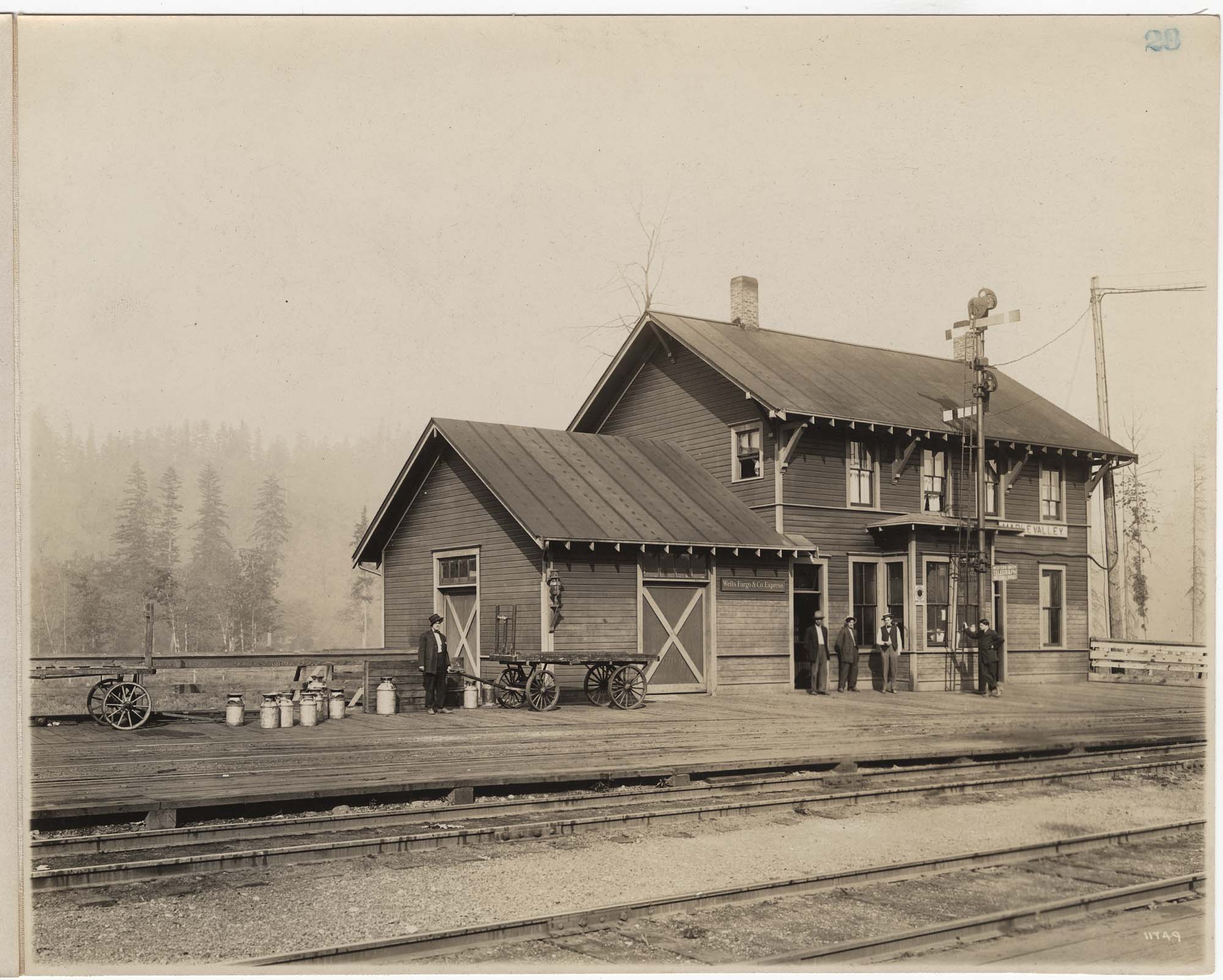 Image of Columbia & Puget Sound train depot, Maple Valley, circa 1920