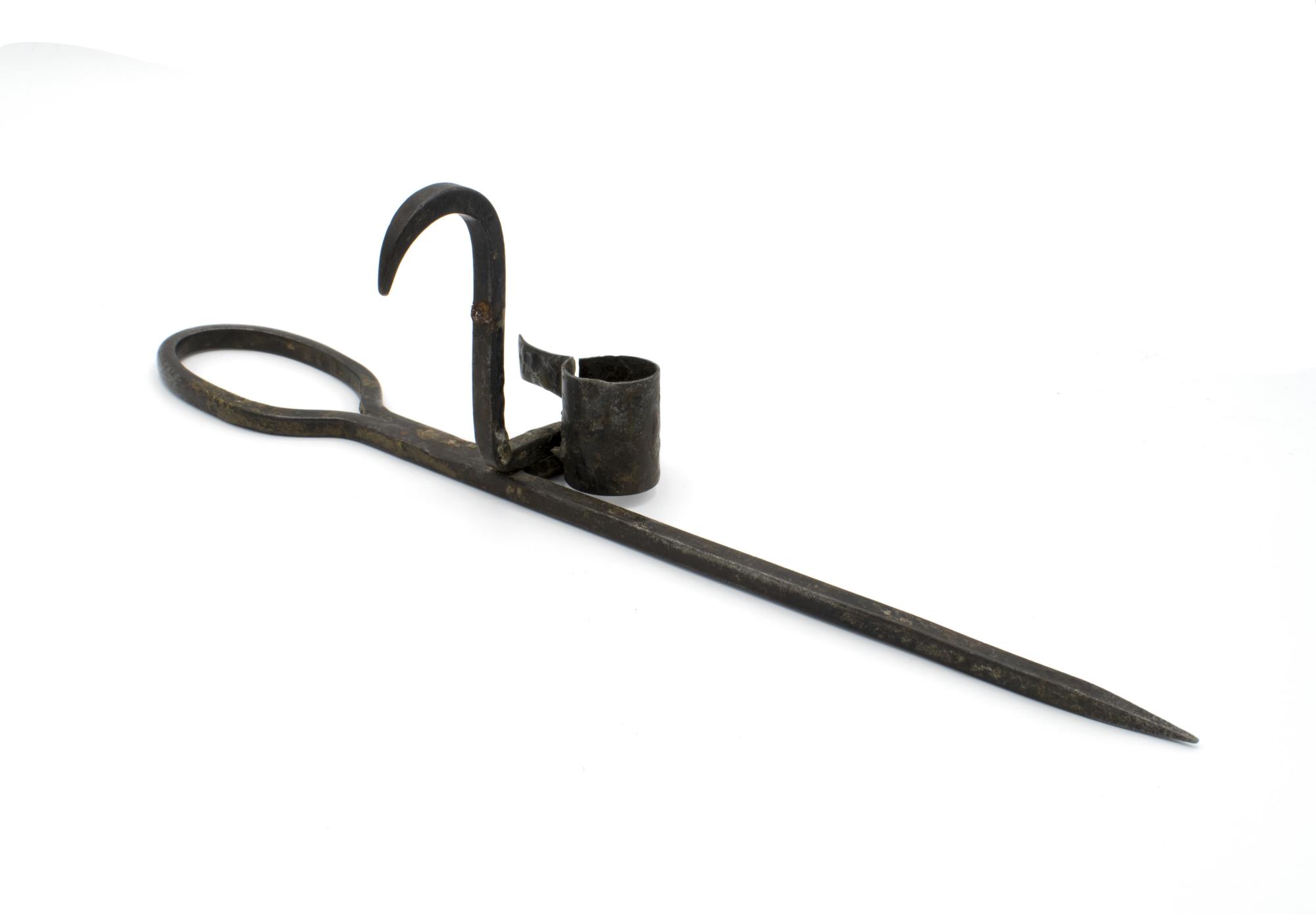 Image of Miner's candlestick from Denny Mine, ca. 1890
