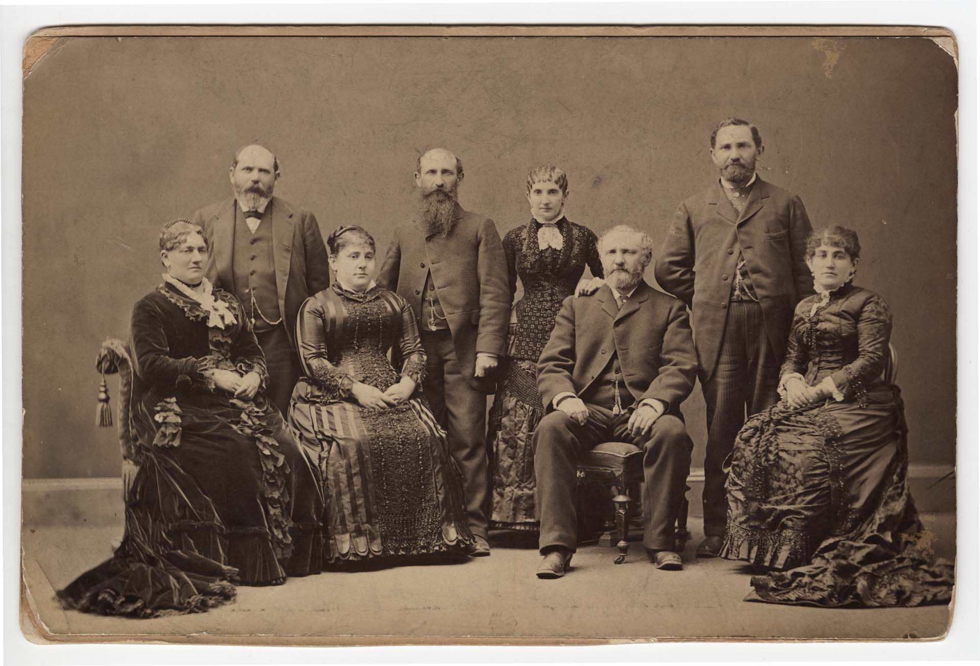 Image of Gatzert and Schwabacher families, Seattle, circa 1882